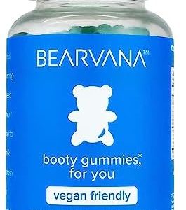 BEARVANA Bum Boosting Gummy Supplement - Bigger Glutes, Workout Support, Berry Flavored, Essential Herbs, Vitamins for a Shapely Figure, Multivitamins, Fenugreek, Saw Palmetto for Adults - 60 Gummies