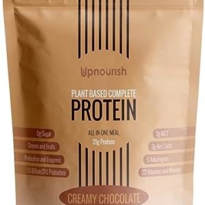 Plant Based Protein Powder Chocolate - Lactose & Dairy Free Protein Powder - Vegan Protein Shake Meal Replacement with Fava, Mung, Rice & Pea Protein, Low Carb, Keto, Sugar & Gluten Free, 21g