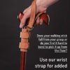 Universal Walking Stick Wrist Strap Leather - Brown Handmade Walking Cane Cords - Image 6