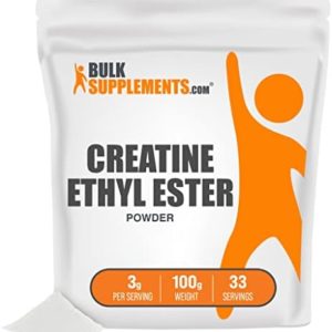 BULKSUPPLEMENTS.COM Creatine Ethyl Ester HCl Powder - Creatine Powder - Pure Creatine Supplement - Creatine Pre Workout Powder - Creatine Nutritional Supplements (100 Grams - 3.5 oz)