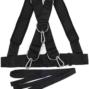Unomor 1pc Fitness Sled Resistance Bands for Stretching Fitness Resistance Bands Bungee Resistance Cord Pull up Strength Band Workout Trainer Exercise Shoulder Strap Sled Workout Harness
