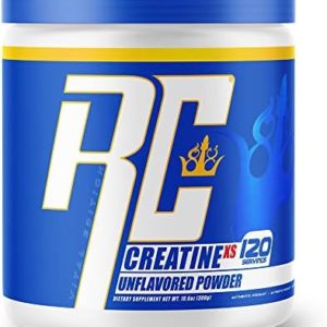 Ronnie Coleman Signature Series Creatine-XS, Creatine Monohydrate Powder, Post Workout Recovery for Muscle Building and Strength, Energy Support, Mass Gainer, Unflavored, 120 Servings