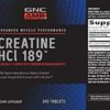 GNC AMP Creatine HCl 189 |Targeted Muscle Builder and Recovery Supplement | Fast Absorbing Performance Blend | 1,250 mg PEG Creatine | Daily Vitamin | 240 Tablets - Image 4