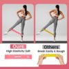WIKDAY Resistance Bands for Working Out Exercise Loop Bands Workout Bands Set for Men Women Body Stretching, Crossfit Training, Home Workout, Physical Therapy, Booty Legs, Set of 5 - Image 5