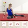 Exercise Mats for Home Workout, 4'x8'x2 Extra Thick High Density Anti-Tear Folding Gymnastics Mat w/Hook & Loop Fastener Lightweight Tumbling Mat for MMA, Stretching Yoga, Cheerleading Martial Arts - Image 2