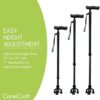 CaneCraft Carbon Fiber Walking Cane for Men and Women - Quad Cane, Black - Image 5