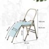 Yoga Chair Folding Chair Professional Exercise Chair Handstand Yoga Stool Tools & Supplies (Color : C, Size : 81 * 41 * 102cm) - Image 7
