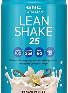 GNC Total Lean | Lean Shake 25 Protein Powder | High-Protein Meal Replacement Shake | French Vanilla | 16 Servings