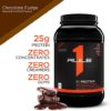Rule One Proteins, R1 Protein - Chocolate Fudge, 25g Fast-Acting, Super-Pure 100% Isolate and Hydrolysate Protein Powder with 6g BCAAs for Muscle Growth and Recovery, 2lbs - Image 2