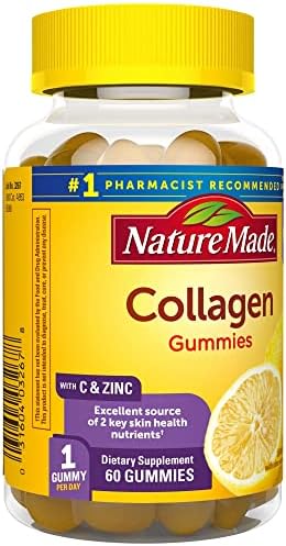 Nature Made Collagen Gummies with Vitamin C, Zinc and Biotin, Hydrolyzed Collagen Peptides Supplement for Healthy Skin Support, 60 Gummies, 60 Day Supply - Image 7