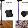 ATDIAG Folding Walking Cane with LED Light for Men & Women-Adjustable Folding Cane,Portable Foldable Cane,Massage Grip USB Charging,Walking Sticks,Folding Canes for Seniors & Adults - Image 2