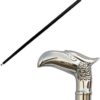 RW REPLICA WAREHOUSE Eagle Walking Stick Silver - Rare Eagle Head Iron Cane Walking Stick for Men and Women - Canes and Walking Sticks with Metal Silver Handle. - Image 5