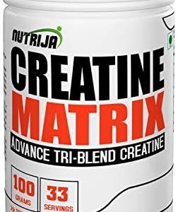 NutriJa CREATINE Matrix™ - Complete Blend of Creatine HCL, Creatine Nitrate & Magnesium Chelate - 100 Grams (Pineapple)
