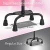 BeneCane Quad Cane Walking Cane with Two Led Lights with Big Base T Handle＆Lightweight Adjustable Walking Stick Four Pronged Sturdy for Men and Women - Image 3