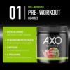 AXO Nutrition, Pre-Workout Energy Gummies, Sour Watermelon Flavor, 75 Gummies, 1 Count – Caffeine, Beta-Alanine, B12, Chromium Picolinate, L-Theanine, Non-GMO, Vegan, Nut-Free, Gluten-Free - Image 3
