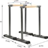 EL&IT·Wings Dip Station Dip Bar Parallel Bars for Home Workout with 400 LBS Loading Capacity - Image 6