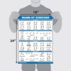 Palace Learning 4 Pack - Warm Up Exercises + Yoga Workouts + Stretching Exercises + Pilates Exercises - Set of 4 Workout Charts (LAMINATED, 18” x 24”) - Image 2