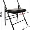 tayer Yoga Folding Chair Auxiliary Chair with Thickened Front and Rear Three Beams, Prop for Flexibility and Strength Training,Can Relieve Fatigue Yoga Inverted Stool Suitable for Yoga Studios - Image 2