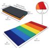 FDP SoftScape Space Saver Tumbling Mat - Soft, Sturdy 1.5 inch Thick Foam, 3-Fold Exercise Mat; Safe Indoor Active Play, Gymnastics Practice, Training, Stretching for Kids - Multicolor, 13231-110 - Image 2