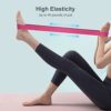 Resistance Bands Set, 5 Pcs Latex Exercise Bands with 5 Resistance Levels, Skin-Friendly Elastic Bands with Carrying Pouch for Home Workout, Strength Training, Yoga, Pilates - Image 6