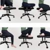 Topay Cross-Legged kneeing Chair for Yoga Lovers, Fitness Fanatics and Those with Back or Leg Pains Faux Leather (Black) - Image 7