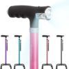 BeneCane Quad Cane Walking Cane with Two Led Lights with Big Base T Handle＆Lightweight Adjustable Walking Stick Four Pronged Sturdy for Men and Women - Image 8