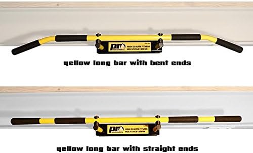 PRO Mountings I-Beam Pull up Bar/Chin up Bar (Yellow Long Bar with Bent Ends) - Image 2