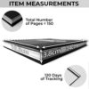 GYMENTORS Fitness Journal A5, 120GSM Paper– Workout Journal with Hardcover & Quality Spiral Binding- 120 Days Workout Log for Tracking Progress & Nutrients Preferences- Including Measuring Tape & Pen - Image 2