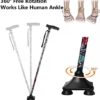 Walking Cane‎ YOKABOZE Folding Walking Cane with LED Light for Men & Women, Foldable Adjustable Lightweight Walking Stick Balancing Mobility Aid Cane - Image 4