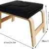 AVEEWA Yoga Inversion Bench Headstand Prop Upside Down Chair for Feet Up and Balance Training Core Strength Building Backbends Yoga Practice Chair-Black - Image 2