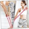 Unomor Pull Rope Resistance Bands for Stretching Fitness Resistance Bands Yoga Stretching Straps Home Workout Equipment Body Building Rope Pilates Straps Workout Tool Tension Belt Pink - Image 8