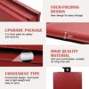 Exercise Mats for Home Workout, 4'x8'x2 Extra Thick High Density Anti-Tear Folding Gymnastics Mat w/Hook & Loop Fastener Lightweight Tumbling Mat for MMA, Stretching Yoga, Cheerleading Martial Arts - Image 3