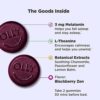 OLLY Sleep Gummy, Occasional Sleep Support, 3 mg Melatonin, L-Theanine, Chamomile, Lemon Balm, Sleep Aid, Blackberry - 60 Count - Image 2