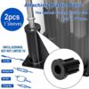 Eapele Barbell Storage Holder for 1" and 2" Olympic Bars EZ-Bars Trap Bars (5 Bars) - Image 4