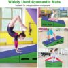 Gymnastics Mat for Home, Octagon Tumbler Cheese Wedge w/Non-Slip PVC Surface & Handles, Folding & Non-Folding Fitness Skill Shape Tumbling Mat for Gymnastics for Kids Play, Home Exercise, Aerobics - Image 7
