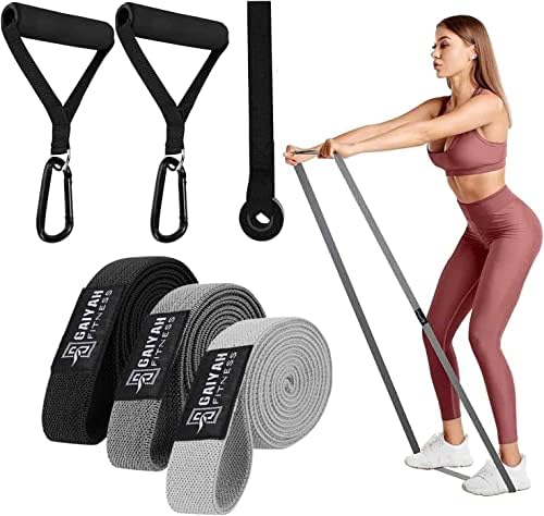 GAIYAH FITNESS Long Bands for Working Out - Long Resistance Bands for Women Long Workout Bands Long Resistance Bands for Working Out Long Loop Resistance Bands Large Loop Resistance Bands Body Bands for Working Out