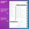 Clever Fox Fitness Journal Workout Log Book - Daily Fitness Planner Workout Journal for Women and Men. Spiral-Bound, Laminated Cover, Thick Pages, A5 (Pink) - Image 4