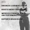 Axe & Sledge Supplements Basics Creatine, Enhances Strength, Increases Lean Body Mass, Boosts Performance, Unflavored, 50 Servings - Image 3