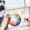Habit Tracker Wall Calendar - Fitness Journal - Life Planner - Workout Charts - Daily Goals - Weight Tracking - Great Productivity Tool (8.5" x 11") (Rainbow) - Image 2