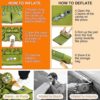 Gukkicco Camping Sleeping Pad, Ultralight Self Inflating Camping Pad 2 Person with Pillow Built-in Foot Pump for Camping, Hiking - Airpad, Carry Bag, Repair Kit - Image 6