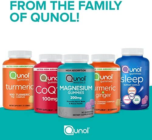 Magnesium Gummies for Adults, Qunol 200mg Magnesium Citrate Gummies, High Absorption Magnesium Supplement, Supports Nerve Health, Bone Health, Muscle Health, Vegetarian, 90 Count - Image 7