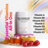 Codeage Teen’s Daily Multivitamin Supplement, 25+ Vitamins & Minerals for Teenage Boys & Girls, Organic Whole Foods Vitamins for Teenagers, Vitamin A, B Vitamins, Vitamin C, D, E, K, Omega-3, 60 Ct - Image 3