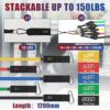WIKDAY Resistance Bands for Working Out Exercise Bands Workout Bands Set with Handles, Door Anchor, Ankle Straps for Men & Women Body Stretching, Crossfit Training Equipment, Home Workouts - Image 2