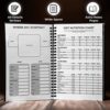 GYMENTORS Fitness Journal A5, 120GSM Paper– Workout Journal with Hardcover & Quality Spiral Binding- 120 Days Workout Log for Tracking Progress & Nutrients Preferences- Including Measuring Tape & Pen - Image 7