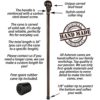 Unique Carved Walking Cane for Men and Women - Skull - Cool Gothic Walking Stick - Stylish Wood Cane - Image 3