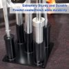 Eapele Barbell Storage Holder for 1" and 2" Olympic Bars EZ-Bars Trap Bars (5 Bars) - Image 5