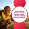 Centrum MultiGummies Multi+ Omega 3 Dual Action, Adult Multivitamin, Multivitamin/Multimineral/Omega 3 Supplement, Strawberry/Lemon/Orange Flavors - 110 Count - Image 3