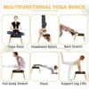 AVEEWA Yoga Inversion Bench Headstand Prop Upside Down Chair for Feet Up and Balance Training Core Strength Building Backbends Yoga Practice Chair-Black - Image 5