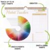 Habit Tracker Wall Calendar - Fitness Journal - Life Planner - Workout Charts - Daily Goals - Weight Tracking - Great Productivity Tool (8.5" x 11") (Rainbow) - Image 5