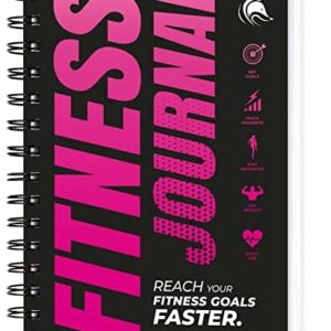 Clever Fox Fitness Journal Workout Log Book - Daily Fitness Planner Workout Journal for Women and Men. Spiral-Bound, Laminated Cover, Thick Pages, A5 (Pink)